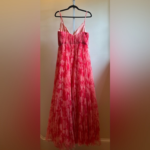 NEW Hutch Print Pleated Sleeveless Maxi Dress Sz 6 Red - Picture 13 of 14